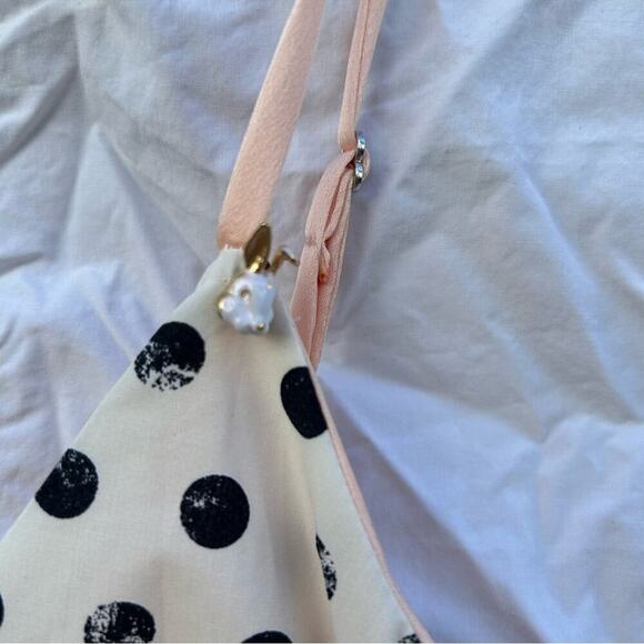 NWT Pinko Black and White Polka Dot Pajama Set Shorts and Tank Size 2 - Picture 10 of 16